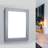 Eviva Aberdeen® 24" Gray Framed Bathroom Wall Mirror - EVMR412-24X30-GR - Bath Vanity Plus