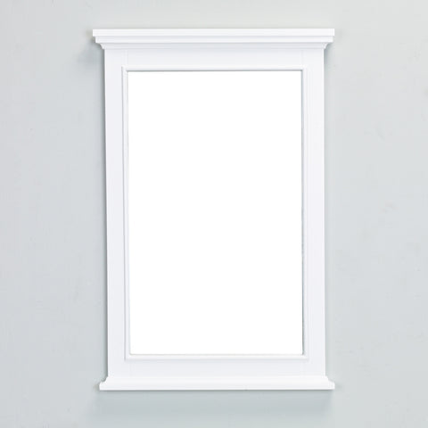 Eviva Elite Stamford 24" White Framed Bathroom Vanity Mirror - EVMR709-24WH - Bath Vanity Plus