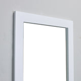 Eviva New York 24" White Framed Bathroom Vanity Mirror - EVMR514-24X30-WH - Bath Vanity Plus
