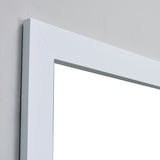 Eviva New York 24" White Framed Bathroom Vanity Mirror - EVMR514-24X30-WH - Bath Vanity Plus