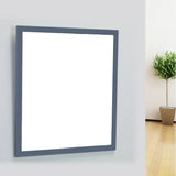 Eviva Reflection® 24" Gray Framed Bathroom Wall Mirror - EVMR-24GR-SPN - Bath Vanity Plus