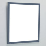 Eviva Reflection® 24" Gray Framed Bathroom Wall Mirror - EVMR-24GR-SPN - Bath Vanity Plus