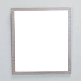 Eviva Reflection® 24" Medium Oak Framed Bathroom Wall Mirror - EVMR-24MOK-SPN - Bath Vanity Plus