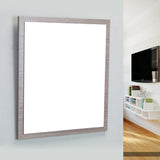 Eviva Reflection® 24" Medium Oak Framed Bathroom Wall Mirror - EVMR-24MOK-SPN - Bath Vanity Plus