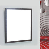 Eviva Reflection® 24" Wenge Framed Bathroom Wall Mirror - EVMR-24WG-SPN - Bath Vanity Plus