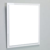 Eviva Reflection® 24" White Framed Bathroom Wall Mirror - EVMR-24WH-SPN - Bath Vanity Plus