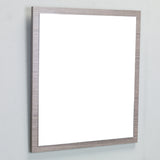 Eviva Reflection® 31.5" Medium Oak Framed Bathroom Wall Mirror - EVMR-32MOK-SPN - Bath Vanity Plus