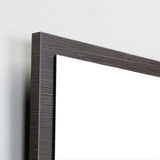 Eviva Reflection® 31.5" Wenge Framed Bathroom Wall Mirror - EVMR-32WG - Bath Vanity Plus