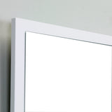 Eviva Reflection® 31.5" White Framed Bathroom Wall Mirror - EVMR-32WH - Bath Vanity Plus