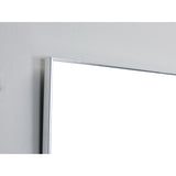 Eviva Sax® 48" Chrome Metal Frame Bathroom Wall Mirror - EVMR-48X30-MetalFrame - Bath Vanity Plus
