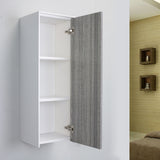 Eviva Ashy 14" Ash Wall-Mount Bathroom Linen Cabinet - EVCB800-14ASH - Bath Vanity Plus