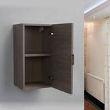 Eviva Cup 13" Medium Oak Modern Wall-Mount Side Cabinet - EVCB524-13MOK - Bath Vanity Plus