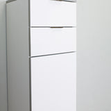 Eviva Geminis 14" White Freestanding Linen Cabinet - EVCB530-14WH - Bath Vanity Plus