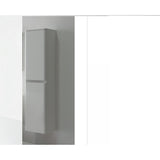 Eviva Glazzy 16" Glossy White Wall-Mount Linen Cabinet - EVCB-GL17 - Bath Vanity Plus