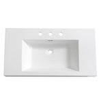 Fresca Vista 36" White Integrated Sink / Countertop