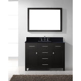 Virtu USA Caroline 48" Espresso Single Bathroom Vanity Set with Granite Top - MS-2048-BG - Bath Vanity Plus