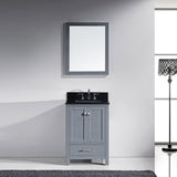 Virtu USA Caroline Avenue 24" Gray Single Bathroom Vanity Set with Granite Top - GS-50024-BG - Bath Vanity Plus