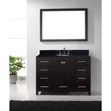 Virtu USA Caroline Avenue 48" Espresso Single Bathroom Vanity Set with Granite Top - GS-50048-BG - Bath Vanity Plus