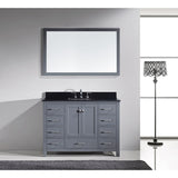 Virtu USA Caroline Avenue 48" Gray Single Bathroom Vanity Set with Granite Top - GS-50048-BG - Bath Vanity Plus