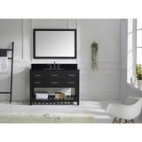 Virtu USA Caroline Estate 48" Espresso Single Bathroom Vanity Set with Granite Top - MS-2248-BG-ES - Bath Vanity Plus
