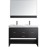 Virtu USA Gloria 48" Espresso Double Bathroom Vanity Set - MD-423-ES - Bath Vanity Plus