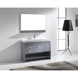 Virtu USA Gloria 48" Gray Single Bathroom Vanity Set - MS-575-C-GR - Bath Vanity Plus
