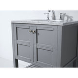 Virtu USA Winterfell 30" Gray Single Bathroom Vanity Set - ES-30030-WM-GR - Bath Vanity Plus
